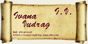 Ivana Vudrag vizit kartica
